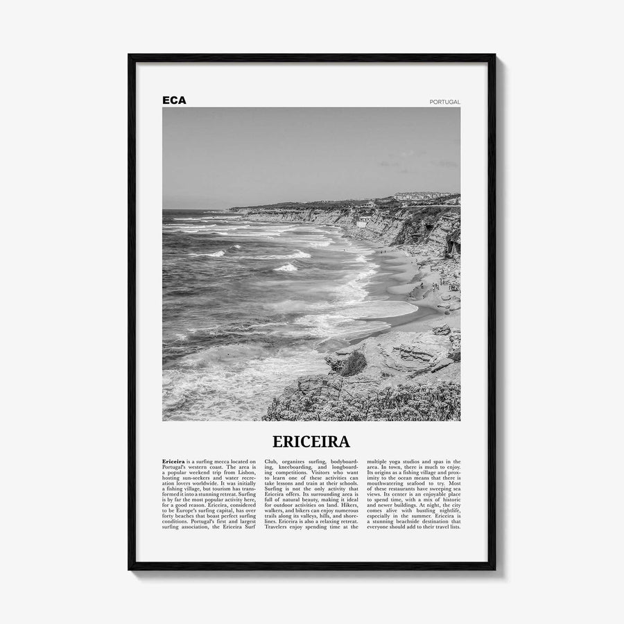 Ericeira Print Black and White, Ericeira Wall Art, Ericeira Poster, Ericeira Photo, Ericeira Wall Décor, Portugal, Lisboa, Portuguesa