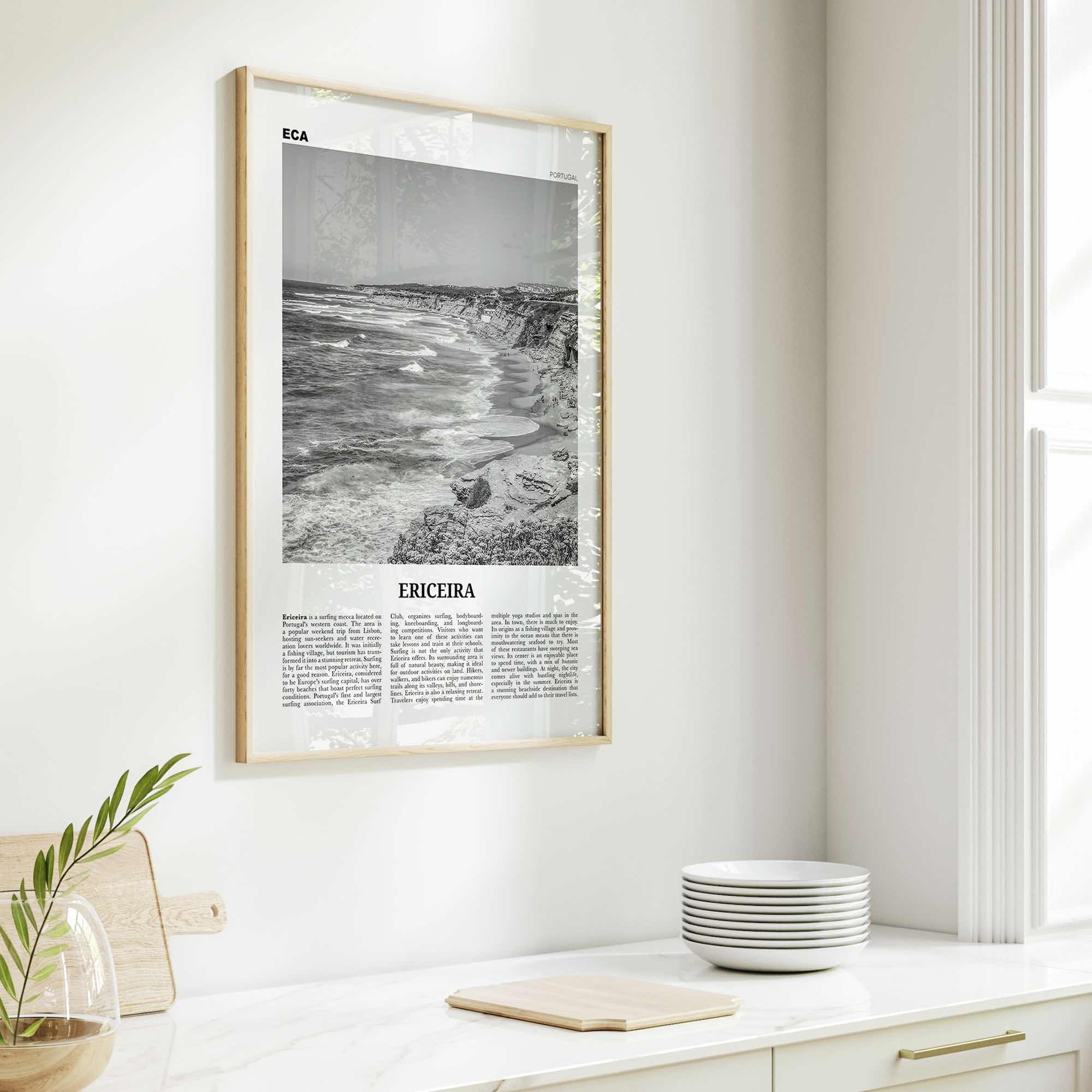 Ericeira Print Black and White, Ericeira Wall Art, Ericeira Poster, Ericeira Photo, Ericeira Wall Décor, Portugal, Lisboa, Portuguesa