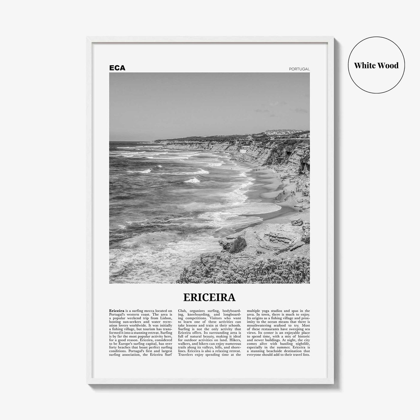 Ericeira Print Black and White, Ericeira Wall Art, Ericeira Poster, Ericeira Photo, Ericeira Wall Décor, Portugal, Lisboa, Portuguesa