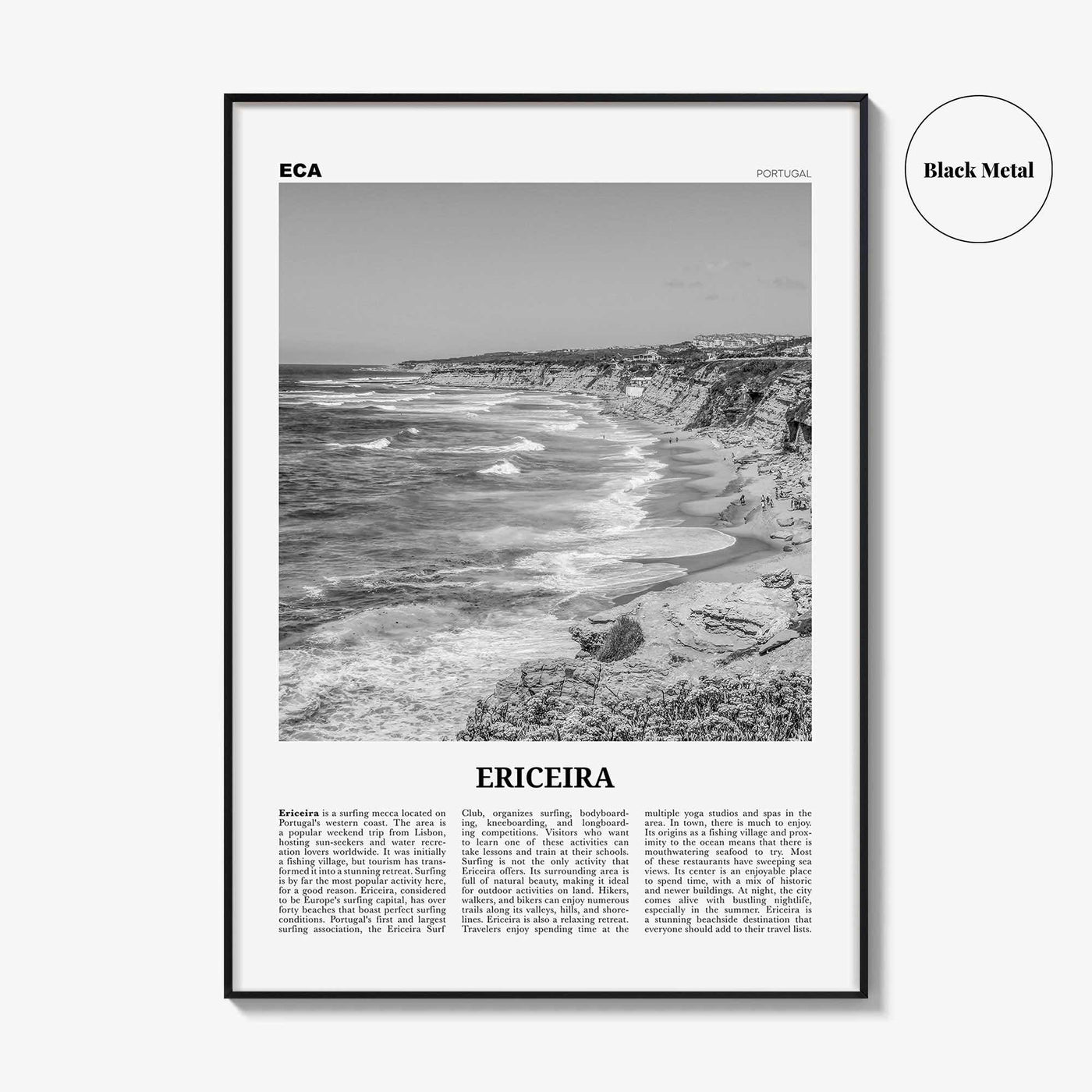Ericeira Print Black and White, Ericeira Wall Art, Ericeira Poster, Ericeira Photo, Ericeira Wall Décor, Portugal, Lisboa, Portuguesa