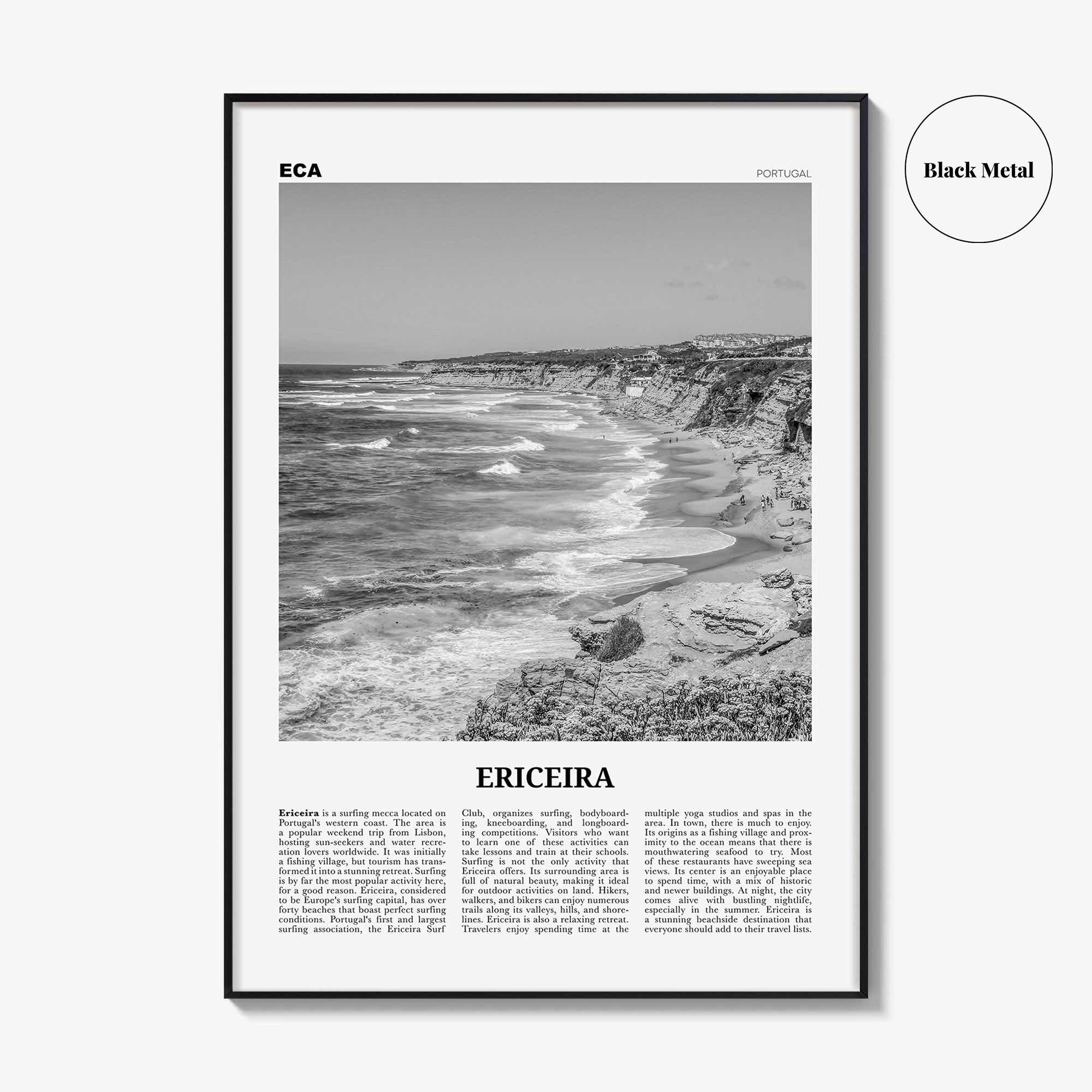 Ericeira Print Black and White, Ericeira Wall Art, Ericeira Poster, Ericeira Photo, Ericeira Wall Décor, Portugal, Lisboa, Portuguesa