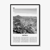 Eritrea Print Black and White, Eritrea Wall Art, Eritrea Poster, Eritrea Photo, Eritrea Wall Decor, Country Art Print, Africa, Asmera