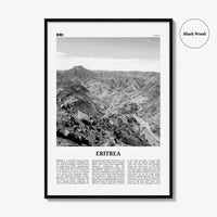 Eritrea Print Black and White, Eritrea Wall Art, Eritrea Poster, Eritrea Photo, Eritrea Wall Decor, Country Art Print, Africa, Asmera