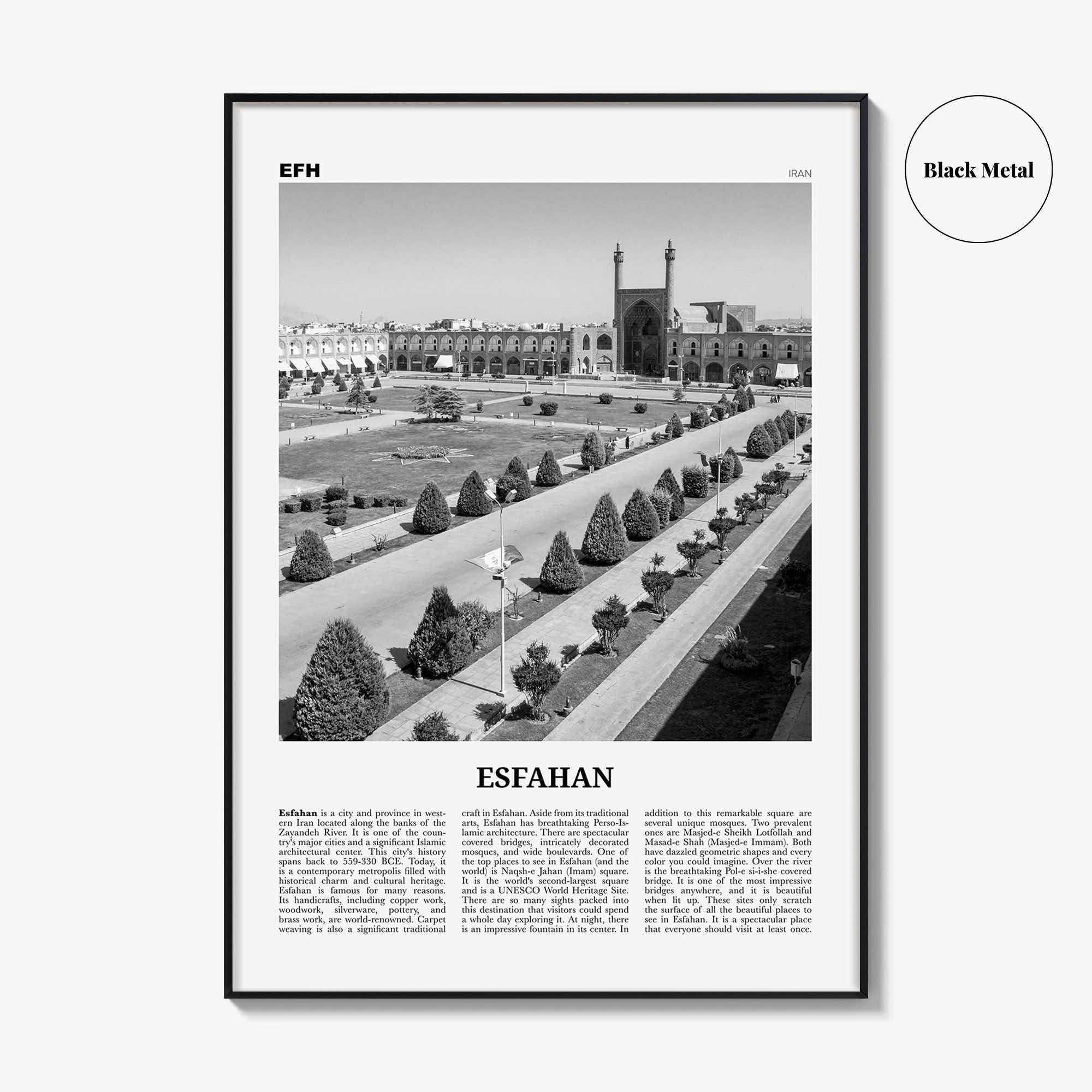 Esfahan Print Black and White, Esfahan Wall Art, Esfahan Poster, Esfahan Photo, Isfahan, Ispahan, Spahan, Sepahan, Hispahan, Iran, اصفهان