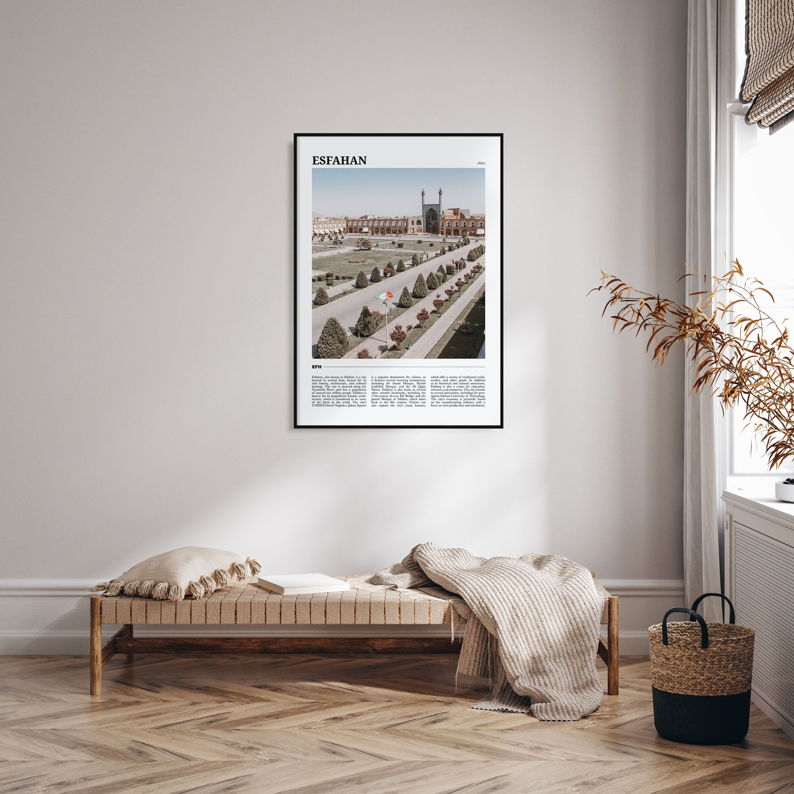 Esfahan Travel Color Poster