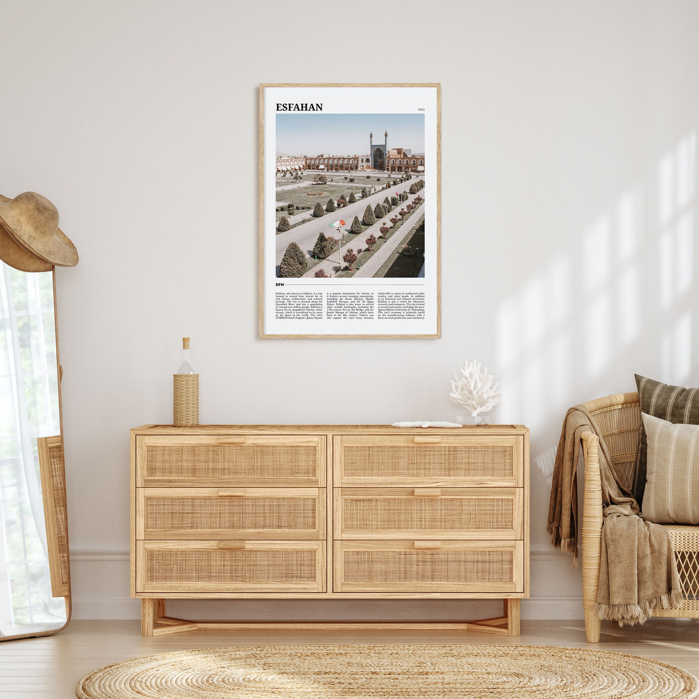 Esfahan Travel Color Poster