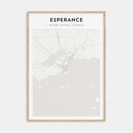 Esperance Map Portrait Poster