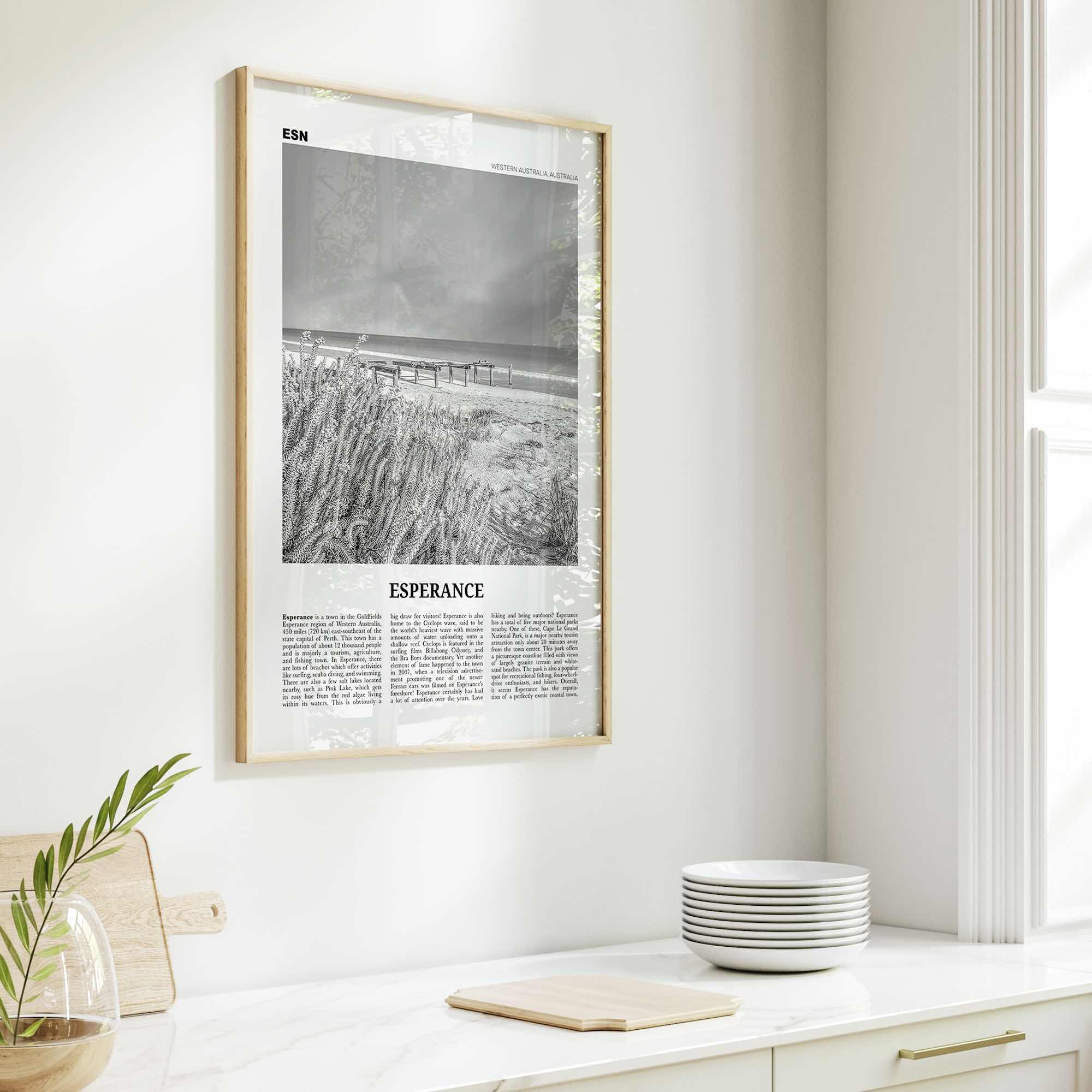 Esperance Print Black and White, Esperance Wall Art, Esperance Poster, Esperance Photo, Esperance Wall Décor, Western Australia, Australia