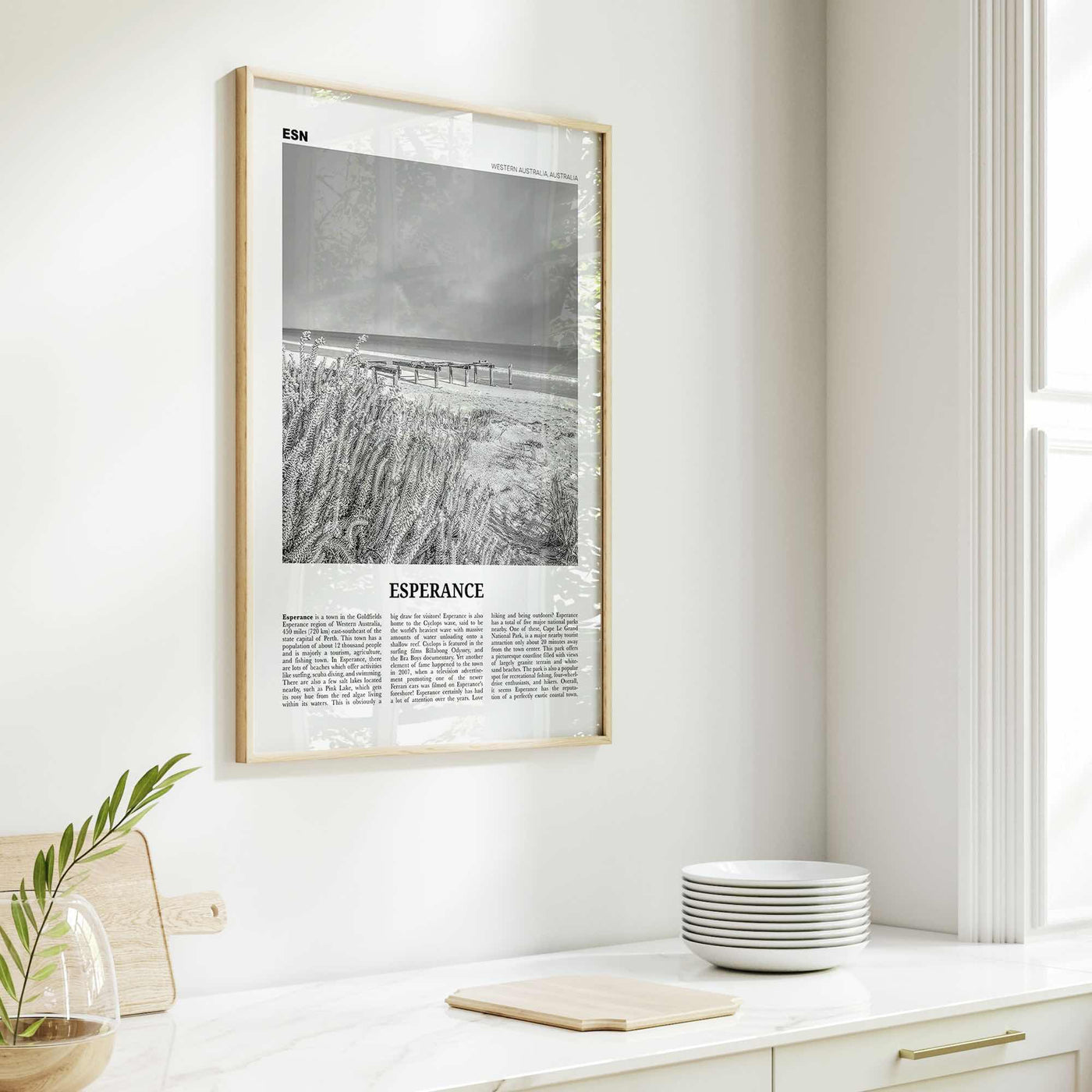 Esperance Print Black and White, Esperance Wall Art, Esperance Poster, Esperance Photo, Esperance Wall Décor, Western Australia, Australia