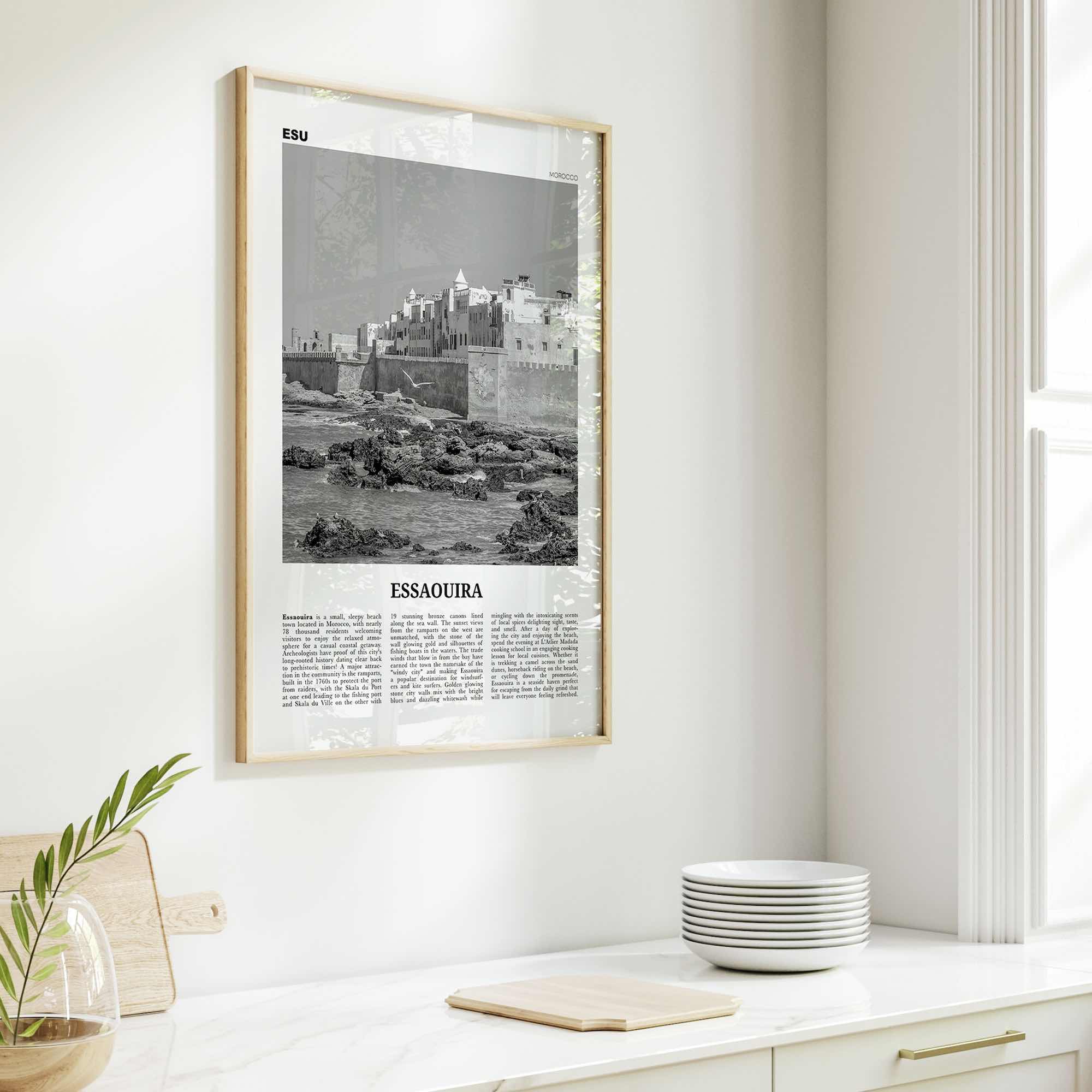 Essaouira Print Black and White, Essaouira Wall Art, Essaouira Poster, Essaouira Photo, Essaouira Wall Décor, Morrocco, الصويرة