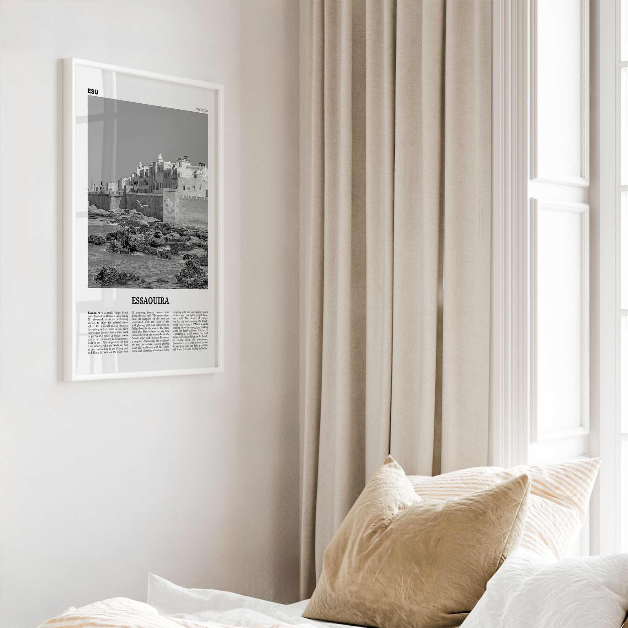 Essaouira Print Black and White, Essaouira Wall Art, Essaouira Poster, Essaouira Photo, Essaouira Wall Décor, Morrocco, الصويرة