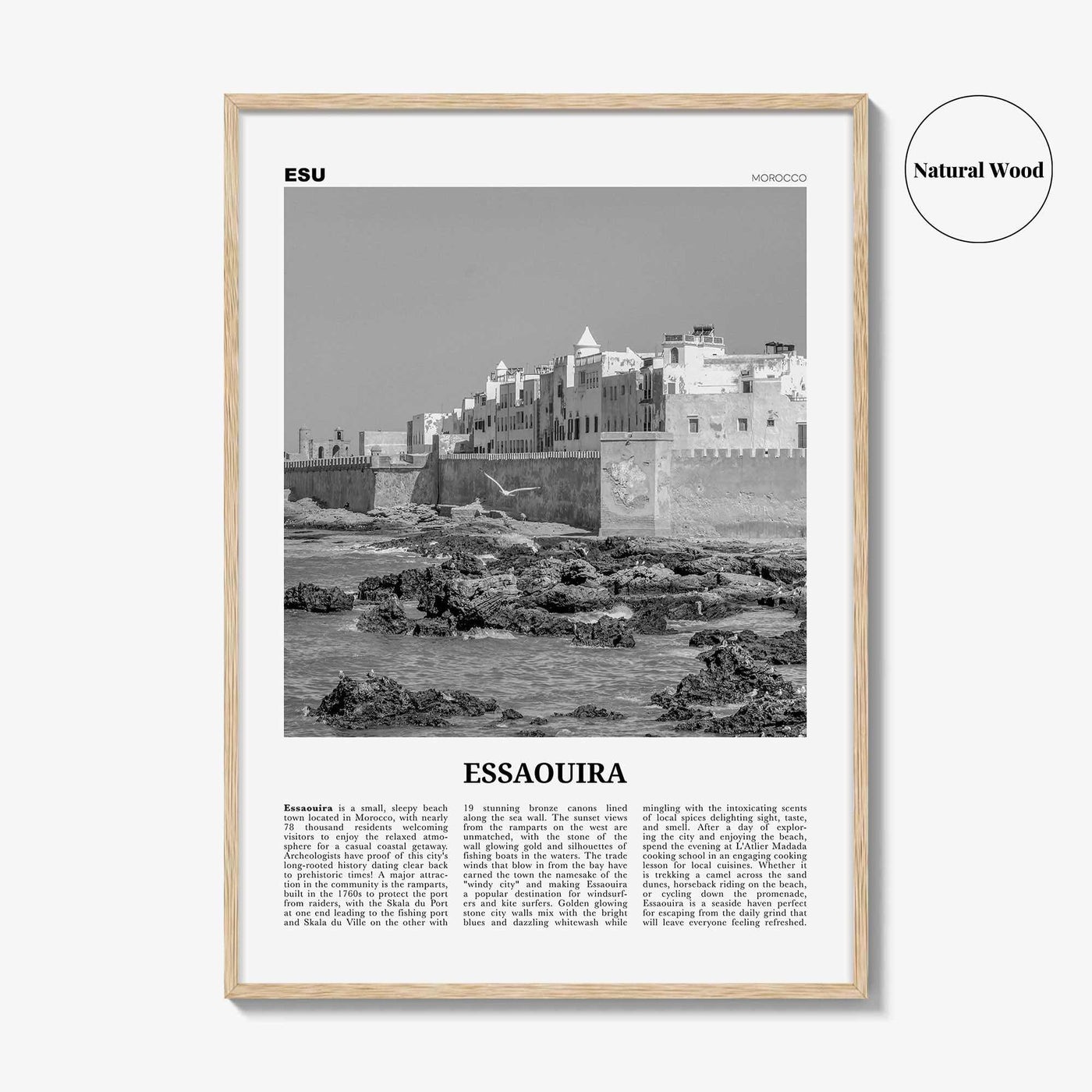 Essaouira Print Black and White, Essaouira Wall Art, Essaouira Poster, Essaouira Photo, Essaouira Wall Décor, Morrocco, الصويرة