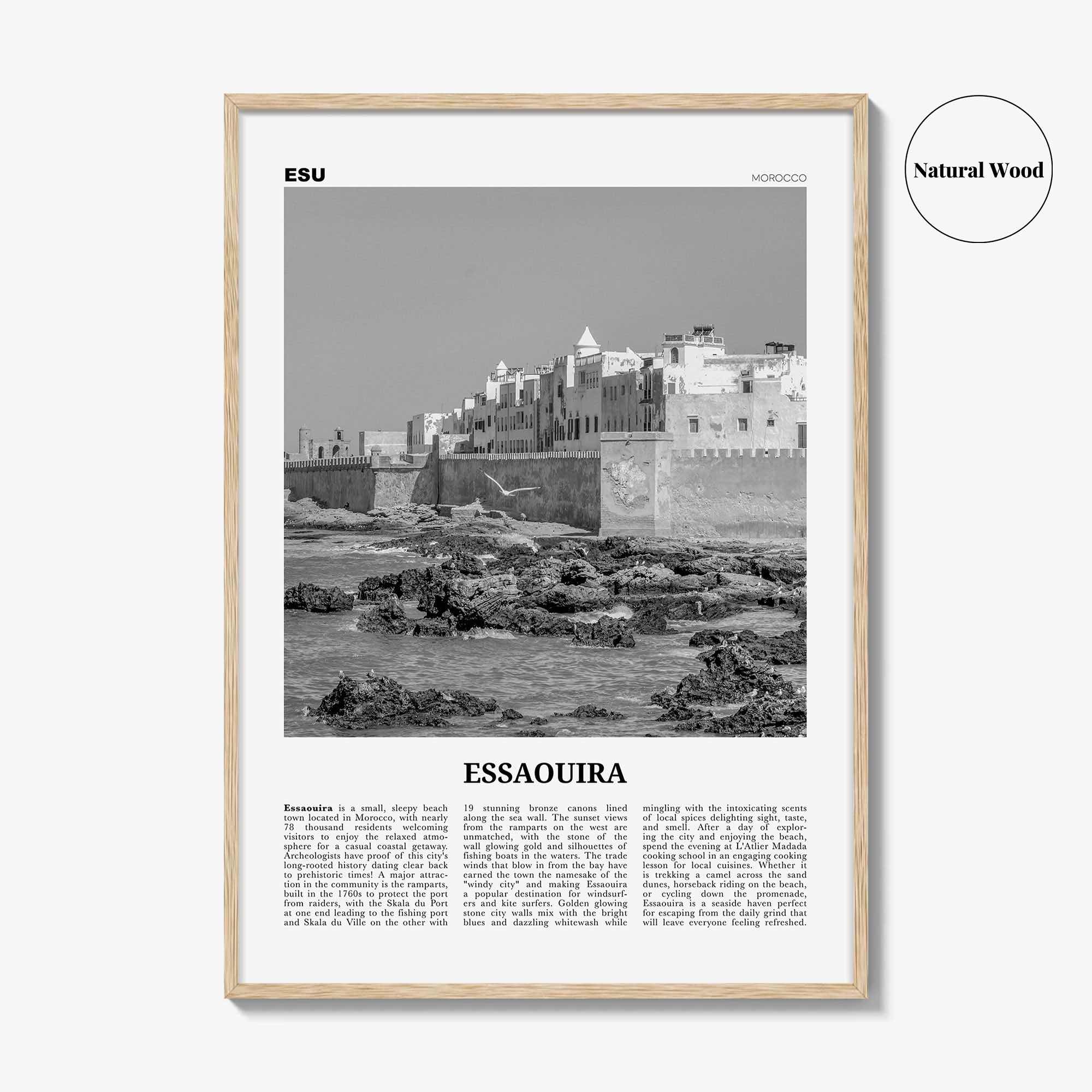 Essaouira Print Black and White, Essaouira Wall Art, Essaouira Poster, Essaouira Photo, Essaouira Wall Décor, Morrocco, الصويرة