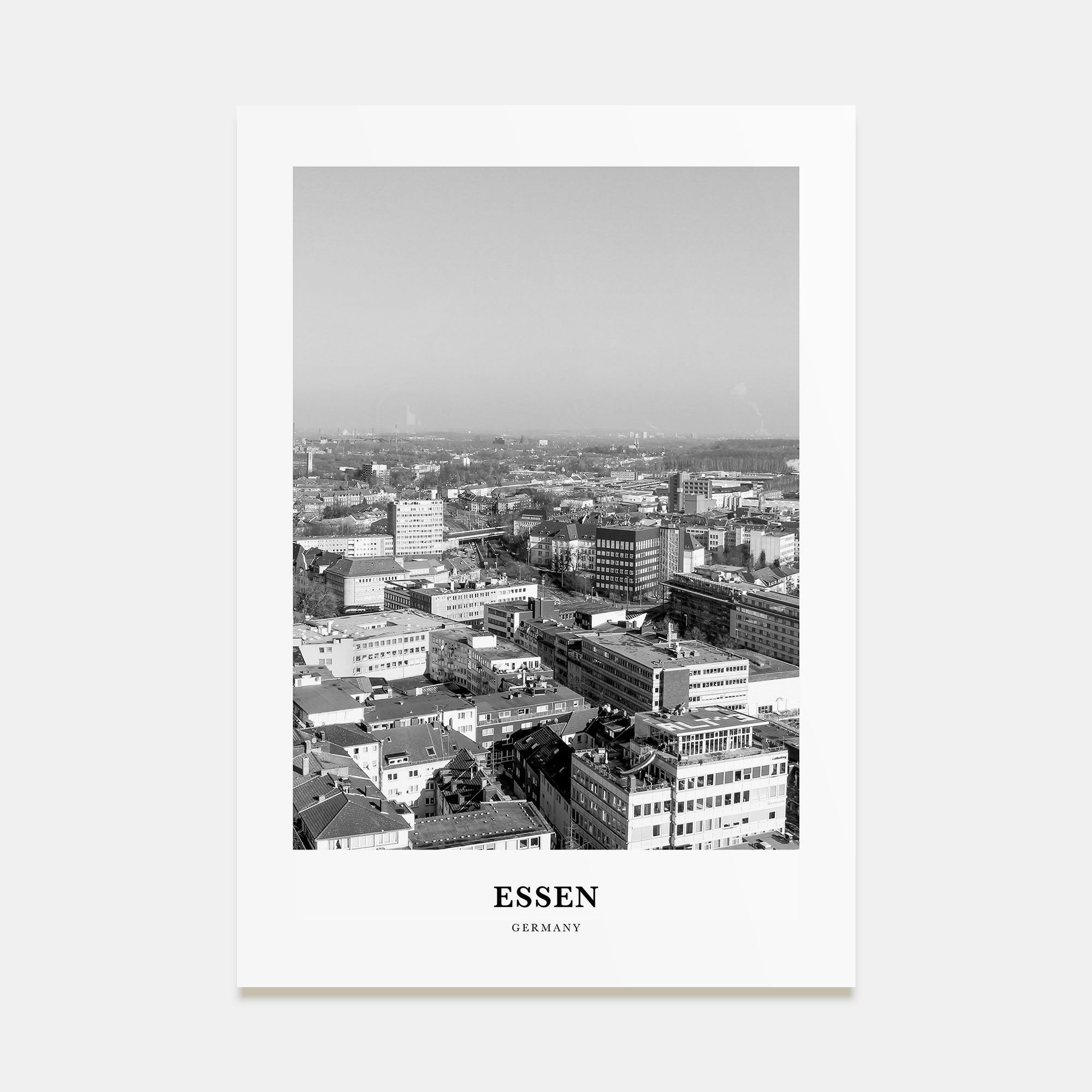 Essen Portrait B&W Poster