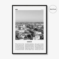 Essen Print Black and White, Essen Wall Art, Essen Poster, Essen Photo, Essen Wall Décor, Rhine-Ruhr, Germany, Deutschland