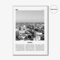 Essen Print Black and White, Essen Wall Art, Essen Poster, Essen Photo, Essen Wall Décor, Rhine-Ruhr, Germany, Deutschland