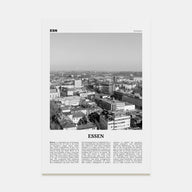 Essen Travel B&W Poster