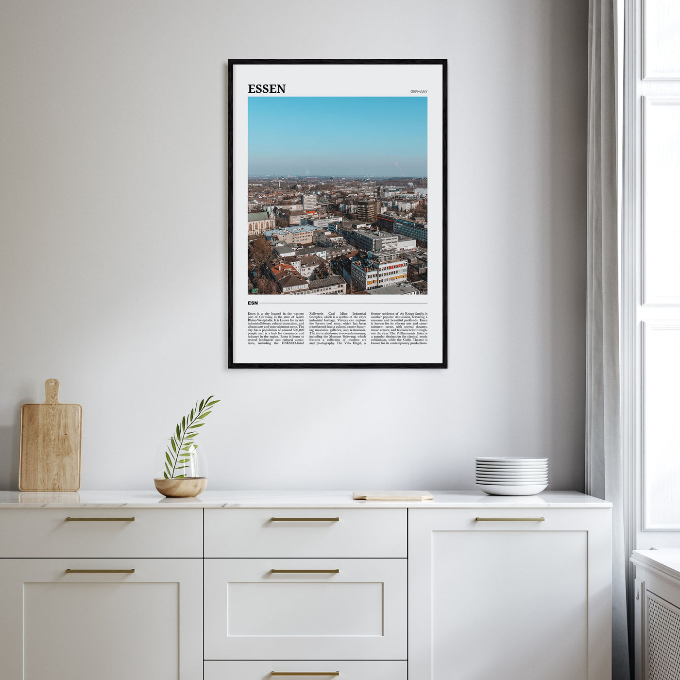 Essen Travel Color Poster
