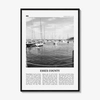 Essex County Print Black and White, Essex County Wall Art, Essex County Poster, Essex County Photo, Essex County Wall Décor, Essex Map