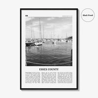 Essex County Print Black and White, Essex County Wall Art, Essex County Poster, Essex County Photo, Essex County Wall Décor, Essex Map