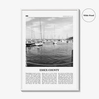 Essex County Print Black and White, Essex County Wall Art, Essex County Poster, Essex County Photo, Essex County Wall Décor, Essex Map