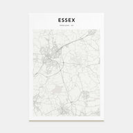 Essex Map Portrait Poster
