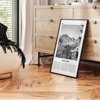 Estes Park Print Black and White, Estes Park Wall Art, Estes Park Poster, Estes Park Photo, Estes Park Décor, Estes Park Map, Colorado, USA