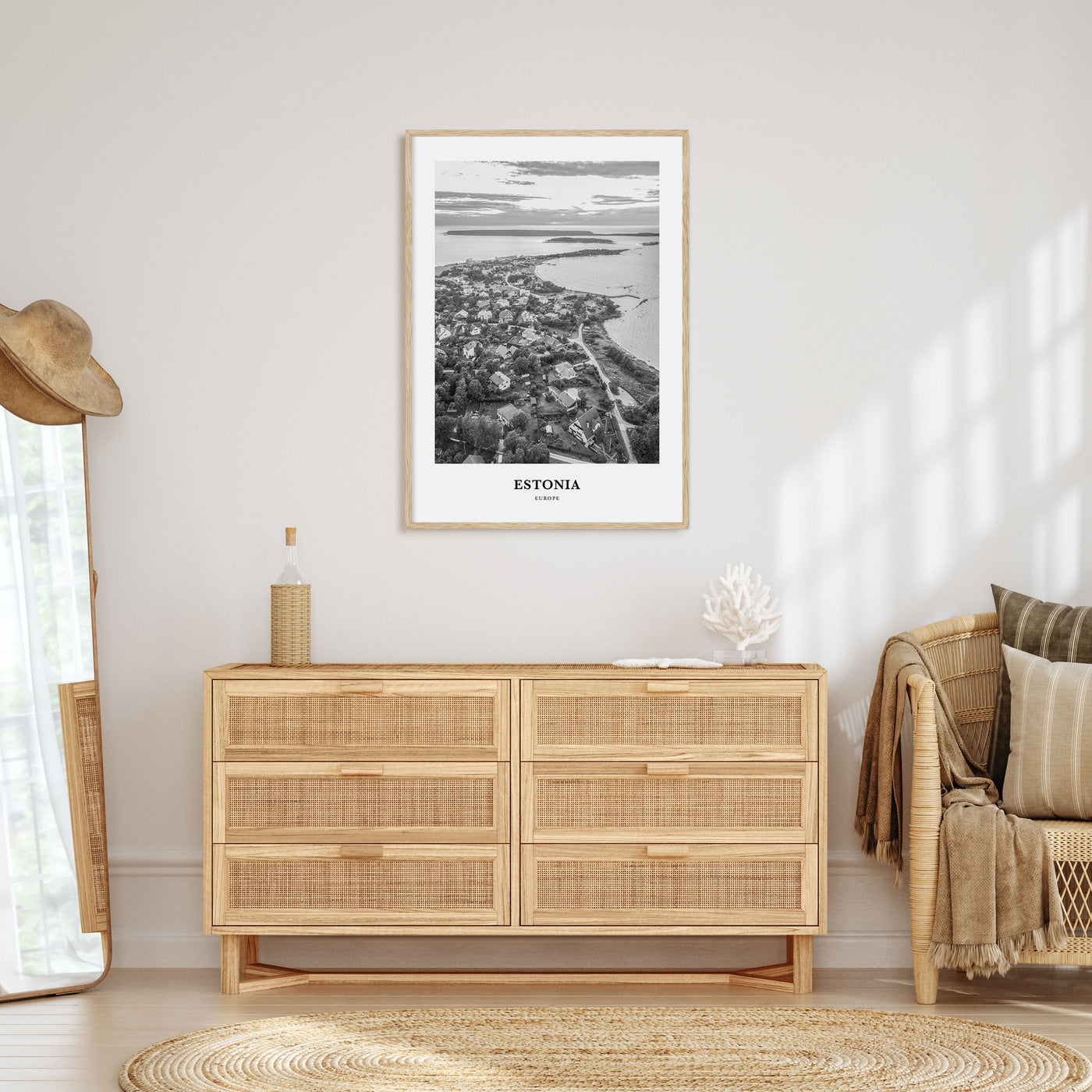 Estonia Portrait B&W Poster