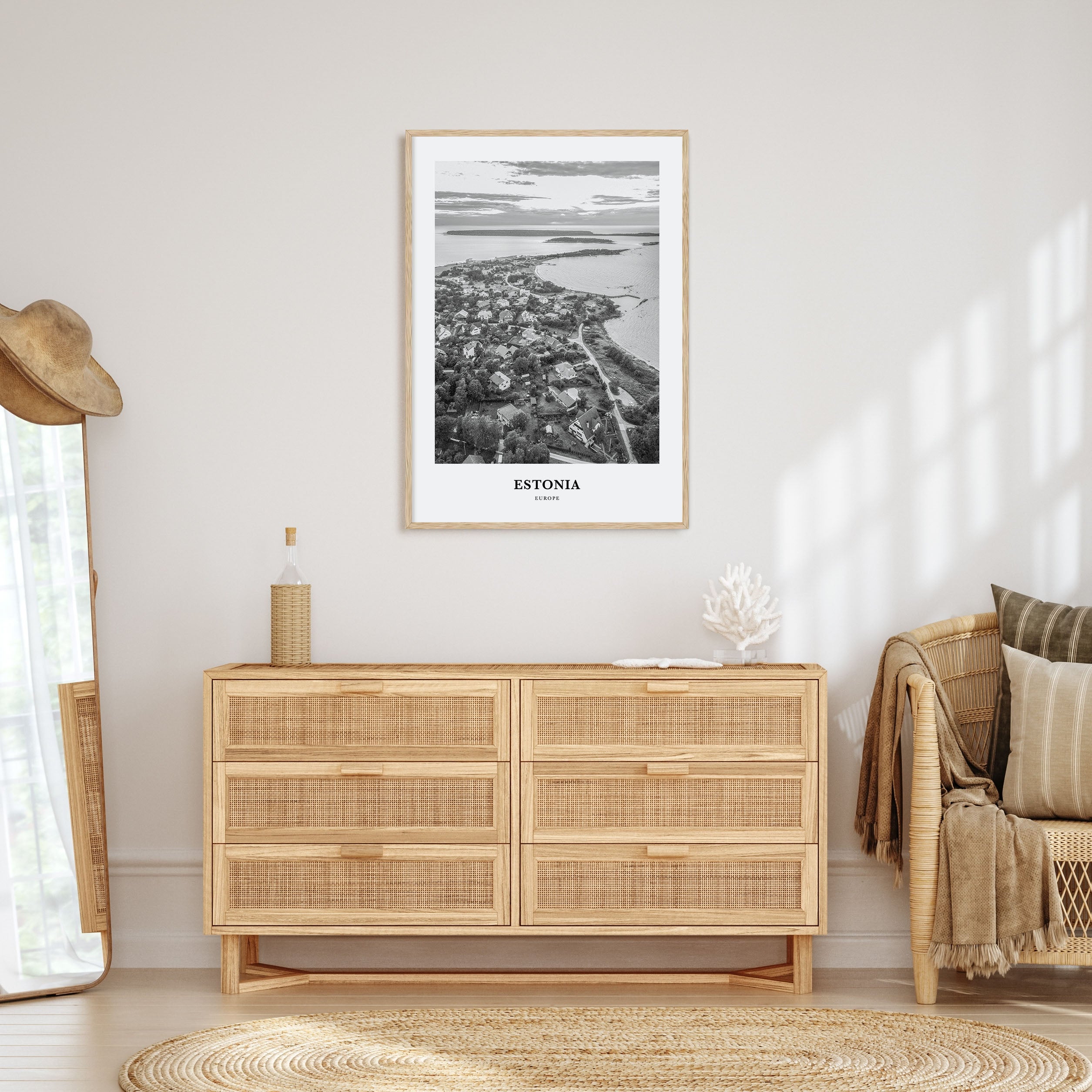 Estonia Portrait B&W Poster