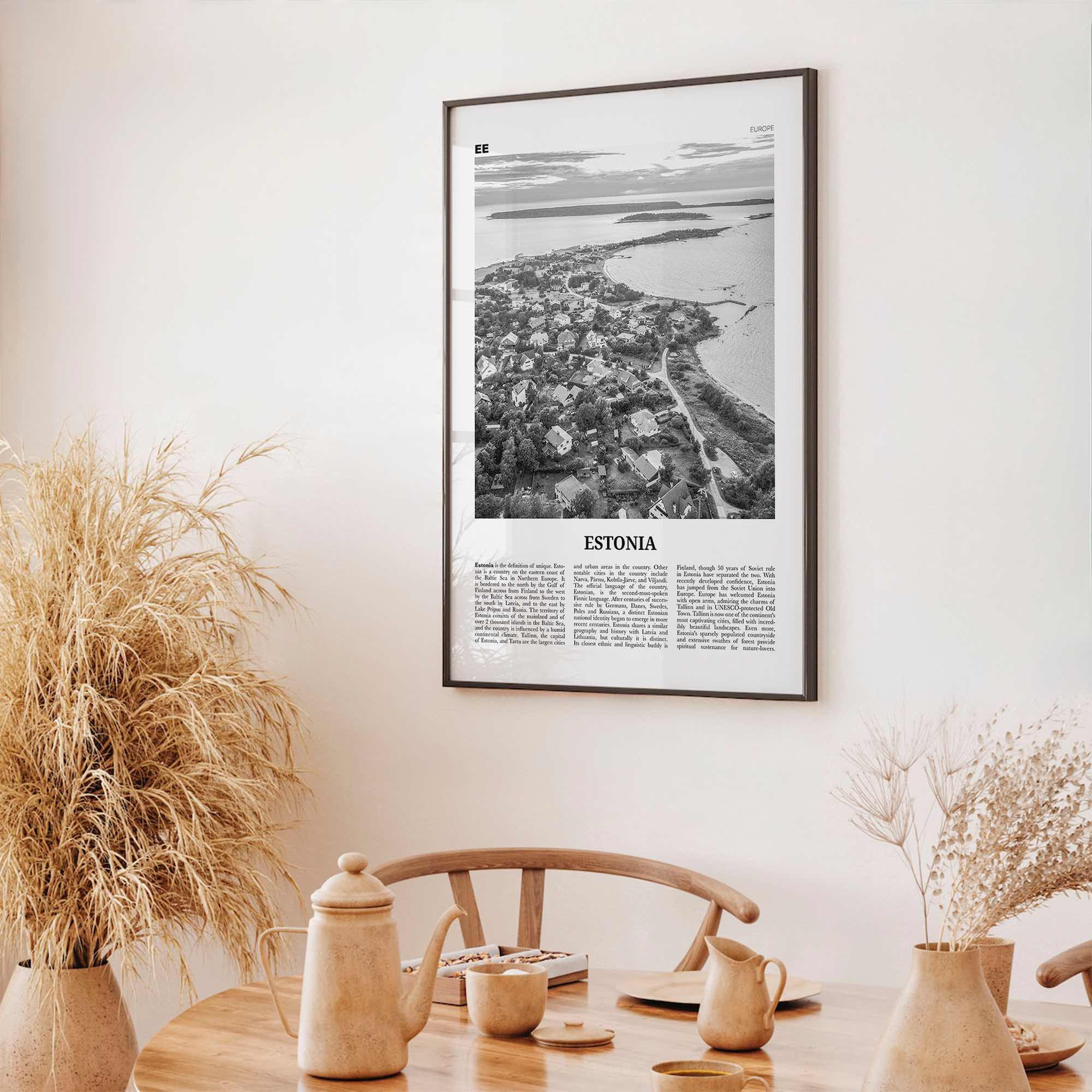 Estonia Print Black and White, Estonia Wall Art, Estonia Poster, Estonia Photo, Estonia Decor, Eesti, Vabariik, Estonian, Tallinn, Europe