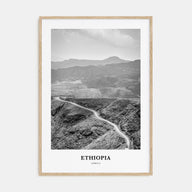 Ethiopia Portrait B&W No 1 Poster
