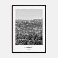 Ethiopia Portrait B&W No 2 Poster