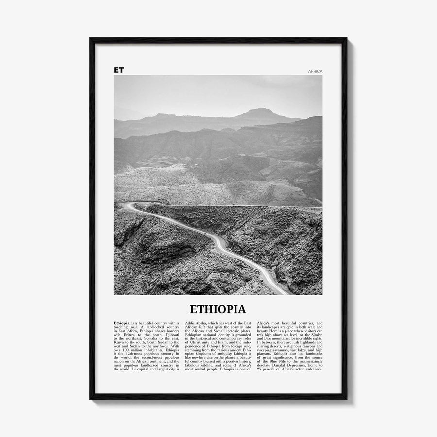 Ethiopia Print Black and White No 1, Ethiopia Wall Art, Ethiopia Poster, Ethiopia Photo, Ethiopia Wall Decor, Addis Ababa, Africa