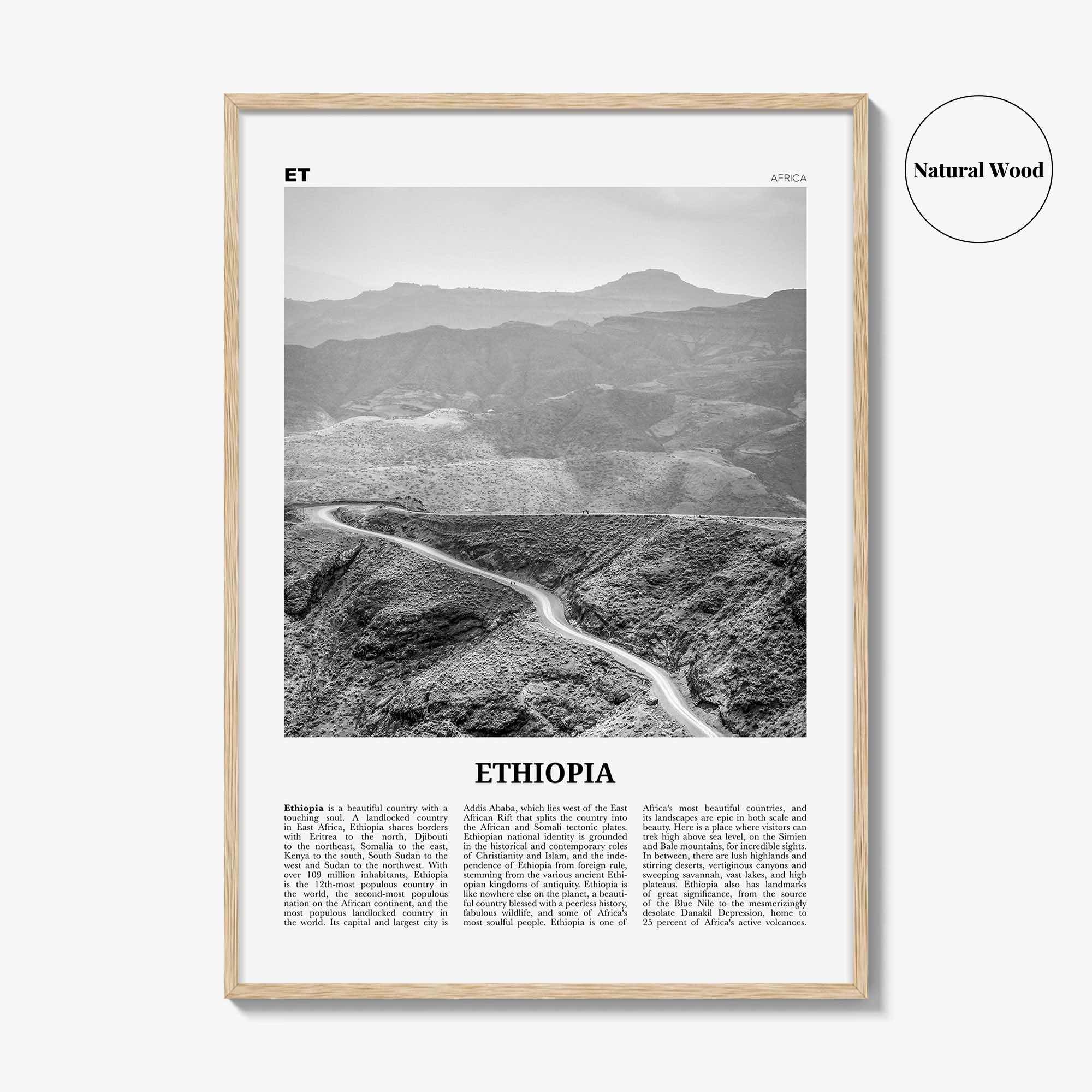 Ethiopia Print Black and White No 1, Ethiopia Wall Art, Ethiopia Poster, Ethiopia Photo, Ethiopia Wall Decor, Addis Ababa, Africa