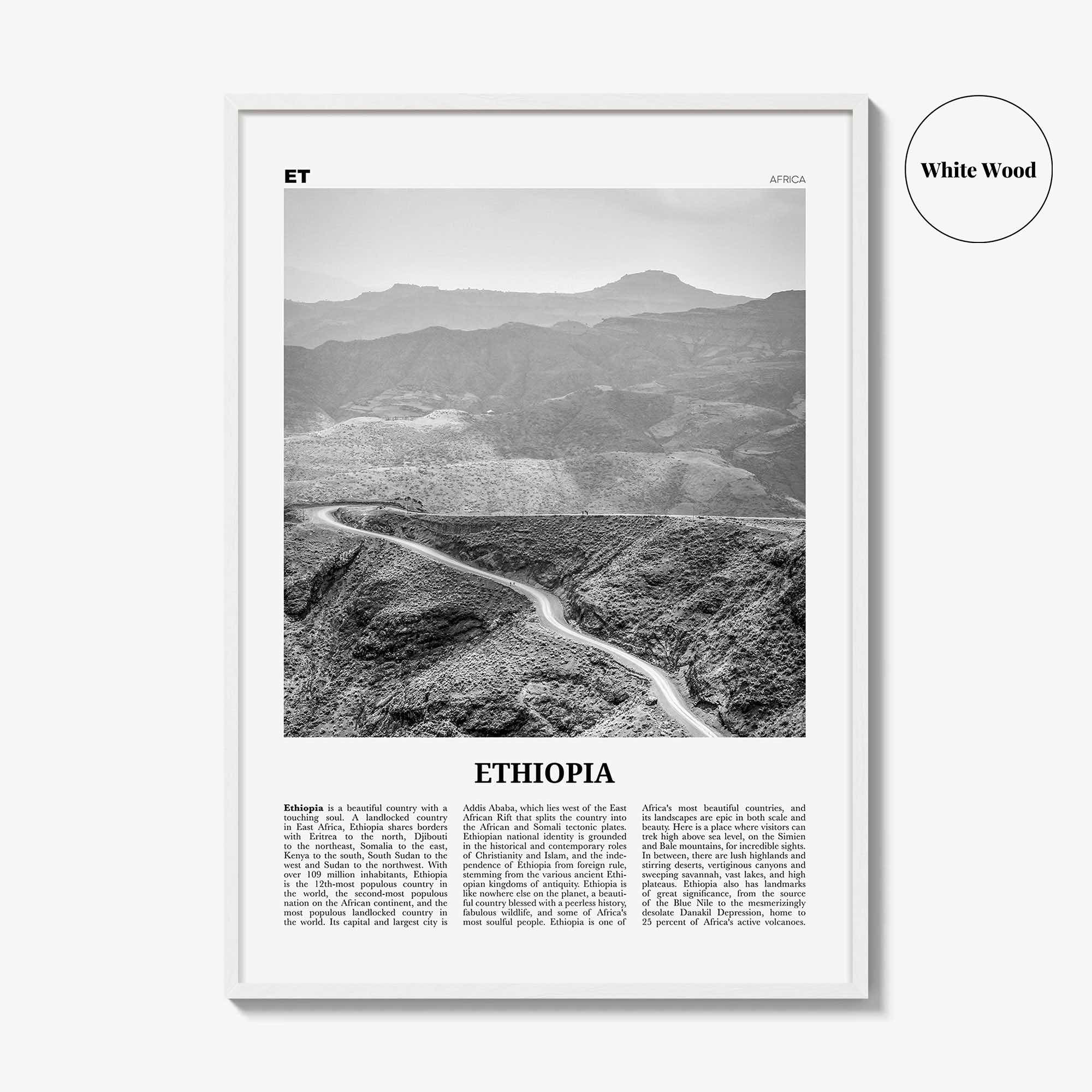 Ethiopia Print Black and White No 1, Ethiopia Wall Art, Ethiopia Poster, Ethiopia Photo, Ethiopia Wall Decor, Addis Ababa, Africa