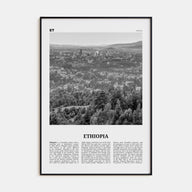 Ethiopia Travel B&W No 2 Poster