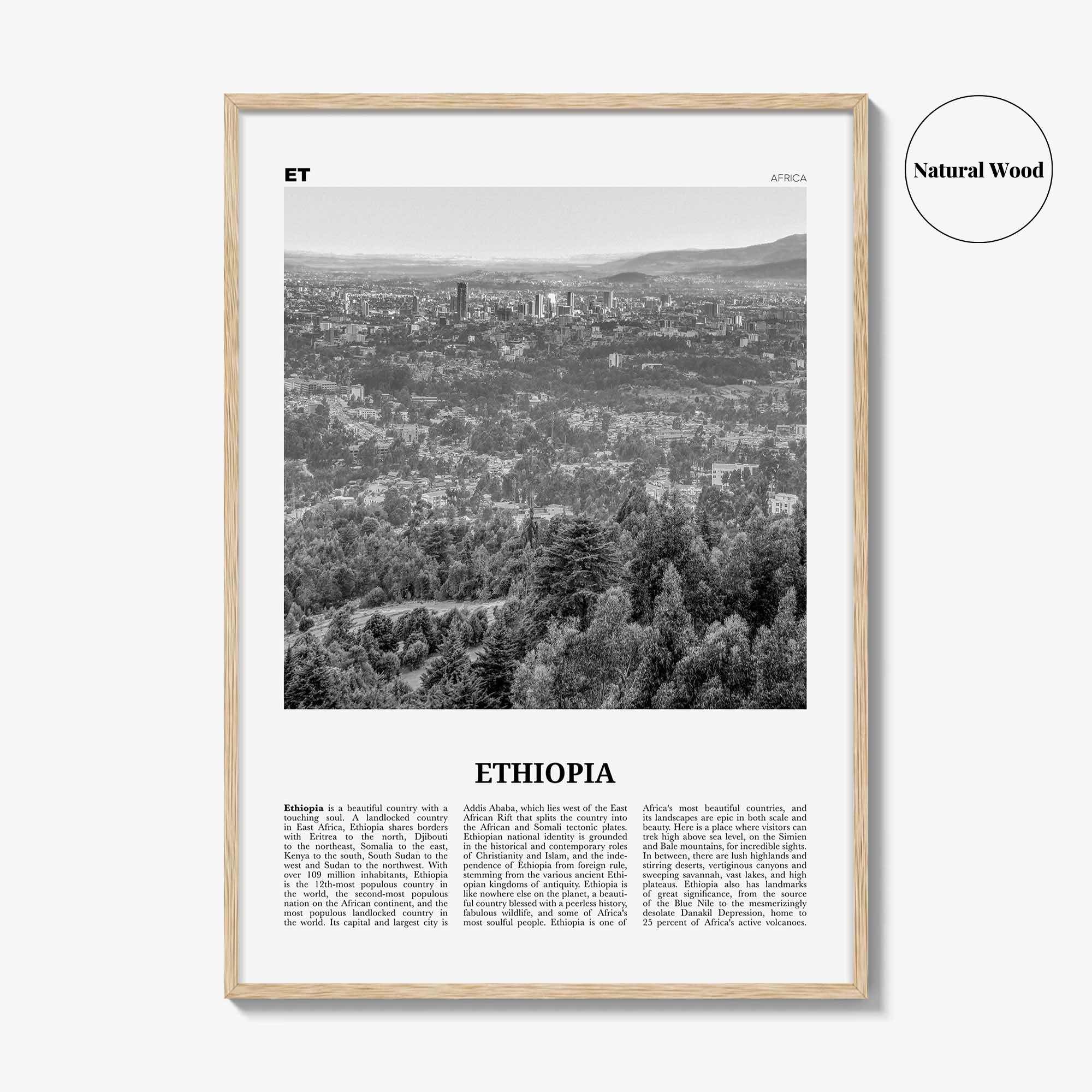 Ethiopia Print Black and White No 2, Ethiopia Wall Art, Ethiopia Poster, Ethiopia Photo, Ethiopia Wall Decor, Addis Ababa, Africa