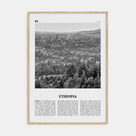 Ethiopia Travel B&W No 2 Poster