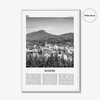 Eugene Print Black and White, Eugene Wall Art, Eugene Poster, Eugene Photo, Eugene Wall Décor, Oregon, USA, United States, North America