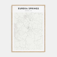 Eureka Springs Map Portrait Poster