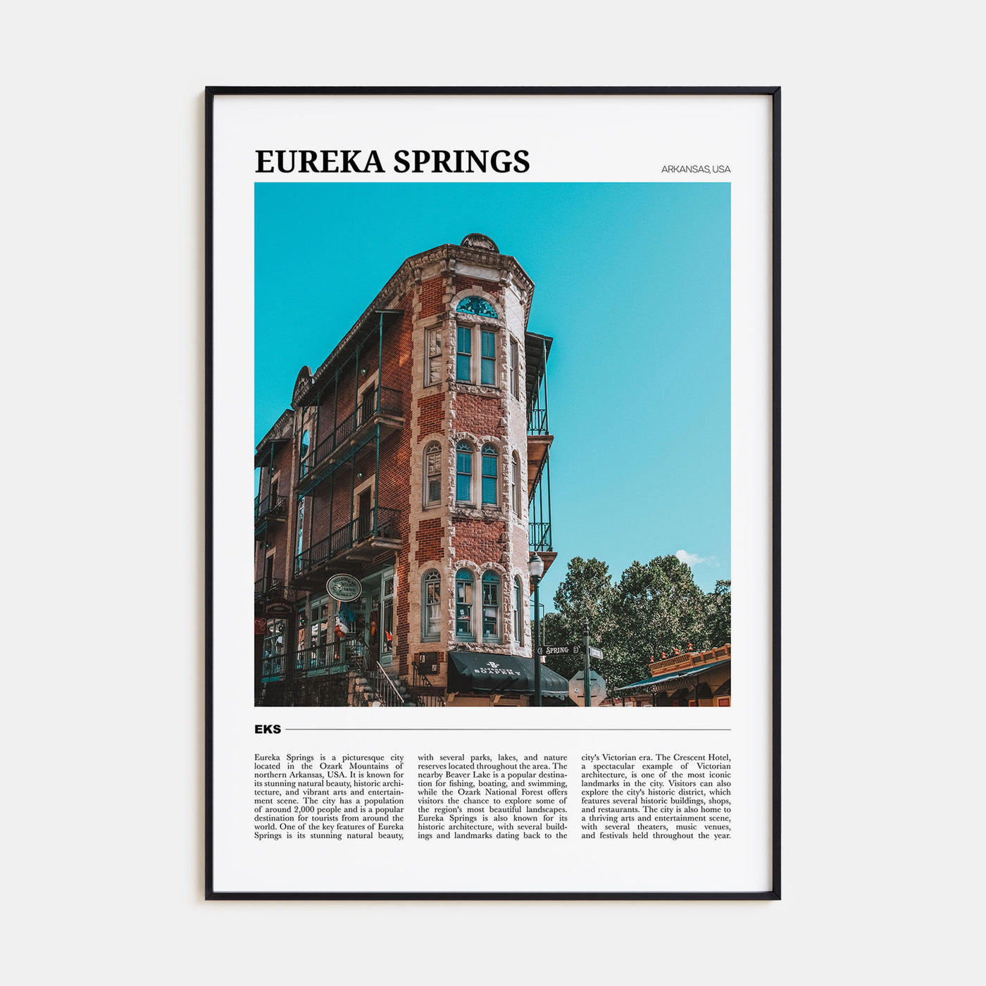 Eureka Springs Travel Color Poster