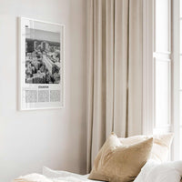 Evanston Print Black and White, Evanston Wall Art, Evanston Poster, Evanston Photo, Evanston Wall Décor, Illinois, USA, United States