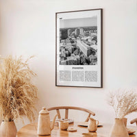 Evanston Print Black and White, Evanston Wall Art, Evanston Poster, Evanston Photo, Evanston Wall Décor, Illinois, USA, United States