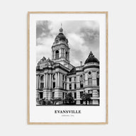 Evansville Portrait B&W Poster