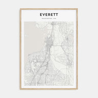 Everett Map Portrait Poster