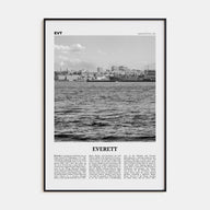 Everett Travel B&W Poster