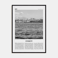 Everett Travel B&W Poster