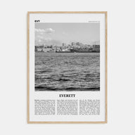 Everett Travel B&W Poster
