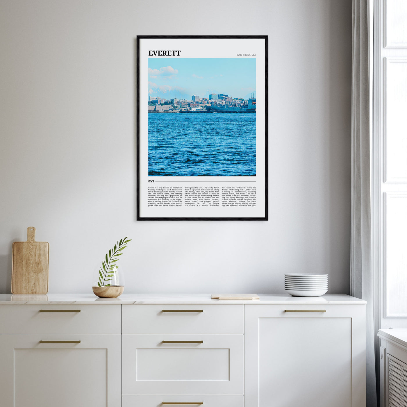 Everett Travel Color Poster