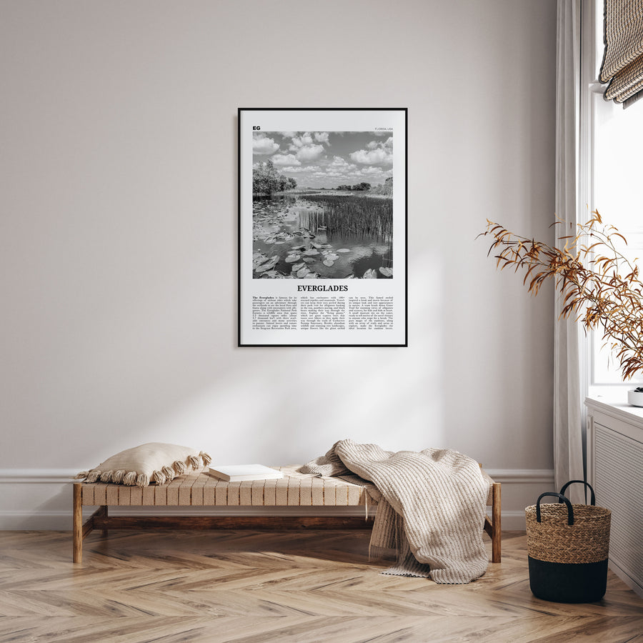 Everglades National Park Travel B&W Poster